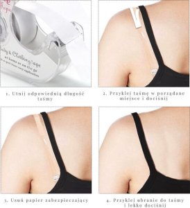 Taśma dwustronna, przeźroczysta do ciała i ubrań YEYE 10