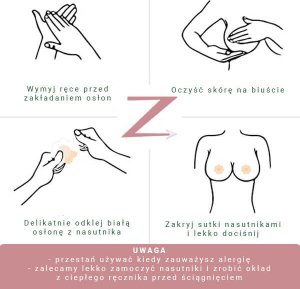 Dyskretne nasutniki satynowe osłonki na brodawki sutkowe YEYE 3