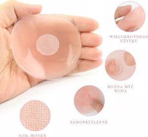 Dyskretne nasutniki silikonowe osłonki na brodawki sutkowe YEYE 4