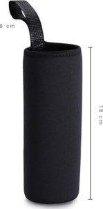 Butelka szklana z kamieniami kwarcu różowego YEYE 14