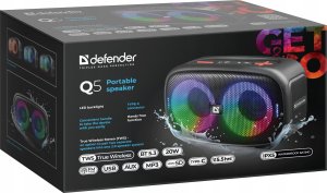 ML GŁOŚNIK DEFENDER Q5 BLUETOOTH 5.3 20W LED/BT/FM/USB/TWS 8