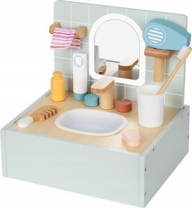 Tooky Toy ML Toilet Bathroom Toaleta Drewniana Łazienka z Akcesoriami 2