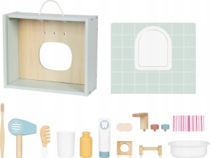 Tooky Toy ML Toilet Bathroom Toaleta Drewniana Łazienka z Akcesoriami 4