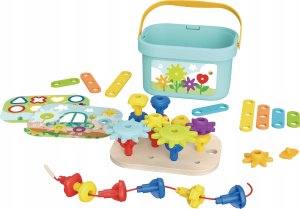 ML WOOPIE GREEN Konstrukcyjny BOX Motoryczny Montessori 12w1 FSC 2