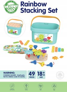 ML WOOPIE GREEN Konstrukcyjny BOX Motoryczny Montessori 12w1 FSC 3