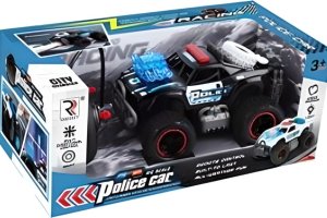SAMOCHÓD POLICYJNY ZDALNIE STEROWANY EFEKTY ŚWIETLNE DYMNE PILOT POJAZD 6