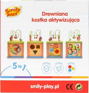 ML Smily Play Drewniana kostka aktywizująca 3