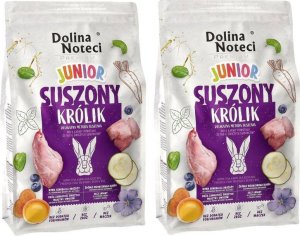 Karma suszona dla psa Dolina Noteci Premium junior królik zestaw 2 x 4 kg 1
