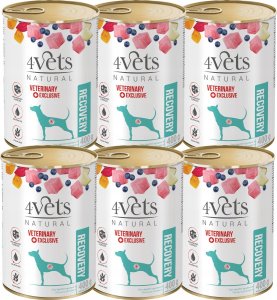 Mokra karma weterynaryjna dla psa rekonwalescenta 4Vets Natural Recovery zestaw 6 x 400 g 3