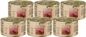 Karma mokra dla kota Luger's Daily Pleasures Sterilised z wołowiną i sercami z kurczaka zestaw 6 x 185 g 1
