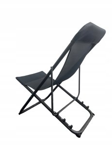 PLATINET CAMPING SUNBED 52X77X90 cm BLACK 46138 2