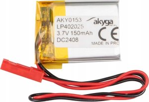 Akumulator Li-Po LP402025 Akyga AKY0153 3.7V / 150mAh PCM złącze JST 2-Pin 150mm 1