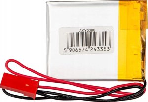 Akumulator Li-Po LP403035 Akyga AKY0386 3.7V / 400mAh PCM złącze JST 2-Pin 150mm 2