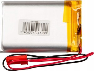 Akumulator Li-Po LP103451 Akyga AKY0664 3.7V / 1850mAh PCM złącze JST 2-Pin 150mm 2