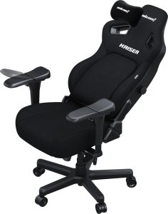 Fotel gamingowy Kaiser 4 L Anda Seat materiałowy czarny 2