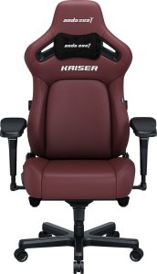 Fotel gamingowy Kaiser 4 L Anda Seat skórzany bordowy 1