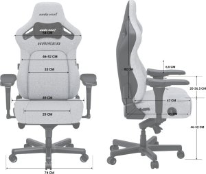 Fotel gamingowy Kaiser 4 L Anda Seat skórzany purpurowy 14