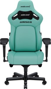 Fotel gamingowy Kaiser 4 L Anda Seat skórzany zielony 1