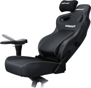 Fotel gamingowy Kaiser 4 L Anda Seat skórzany czarny 2
