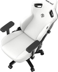 Fotel gamingowy skórzany Anda Seat Kaiser 3 XL biały obrotowy 7