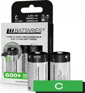 LIIBATTARIES AKUMULATORY LI-ON TYPU C 2szt 3