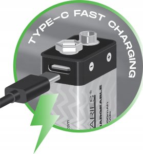 LIIBATTARIES AKUMULATORY LI-ON TYPU 9V 2szt 5