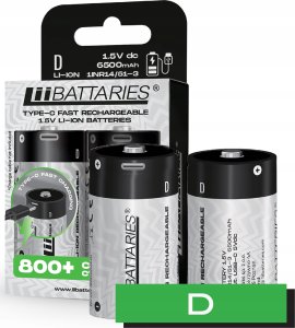 LIIBATTARIES AKUMULATORY LI-ON TYPU D 2szt 3