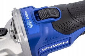 SZLIFIERKA KĄTOWA 18V, 125MM, REGULACJA OBROTÓW, 2X AKUMULATOR 5,0AH, SZYBKA ŁADOWARKA 6,5A, RAWLCASE 5