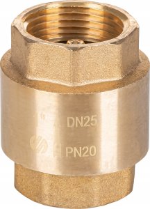 Zawór zwrotny STOP z zamknięciem metalowym GW/GW 1GW x 1GW 1