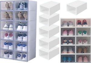 Przeźroczysta Szafka Na Buty Organizer Pudełka 10 Szt 2