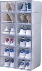 Przeźroczysta Szafka Na Buty Organizer Pudełka 10 Szt 4