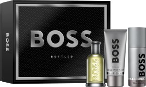 SET HUGO BOSS Bottled EDT spray 100ml + SHOWER GEL 100ml + DEO spray 100ml 3