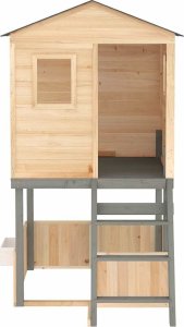 Zestaw do zabawy na zewnątrz Ciemnoszary lite drewno jodłowe 6