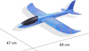 DUŻY SAMOLOT STYROPIANOWY SZYBOWIEC RZUTKA XXL MOC 7