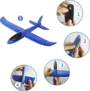 DUŻY SAMOLOT STYROPIANOWY SZYBOWIEC RZUTKA XXL MOC 8