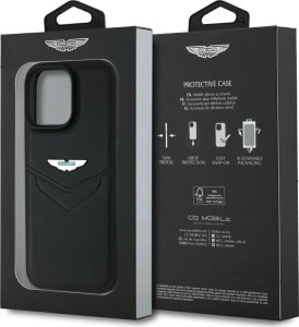 Etui Aston Martin HC Leather Victory      Design do iPhone 16 Pro czarny 8