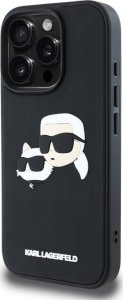 Etui Karl Lagerfeld HC 3D Rubber Double   Heads do iPhone 16 Pro czarny 2