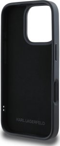 Etui Karl Lagerfeld HC 3D Rubber Double   Heads do iPhone 16 Pro czarny 7