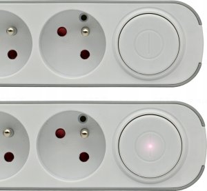 HOME EXTENSION CORD 5x SOCKETS 3m WITH SWITCH 1x USB-A 1x USB-C 7