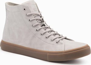 Męskie buty trampki za kostkę z gumową podeszwą  popielate V3 OM-FOTH-0187 45 3