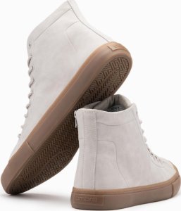 Męskie buty trampki za kostkę z gumową podeszwą  popielate V3 OM-FOTH-0187 45 4