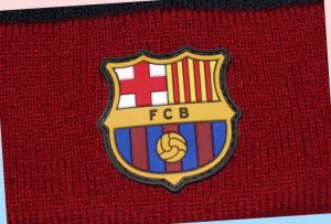 Czapka Zimowa FC Barcelona z Pomponem Herb Logo Granatowa DZIECIĘCA 52/54 2