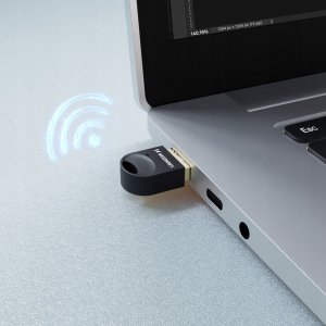 Mini adapter Bluetooth 5.4 Wozinsky WUSB54YS USB-A odbiornik nadajnik do komputera - czarny 5
