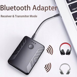 Urządzenie 2w1 odbiornik i nadajnik dźwięku Bluetooth 5.0 BT06 (czarny) 4