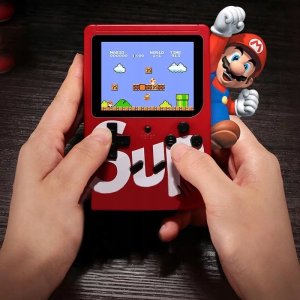 RETRO GAMEBOY PRZENOŚNA MINI KONSOLA RETRO GAMEBOY PEGASUS GAME BOX MARIO CONTRA 400 GIER (czerwona) 2