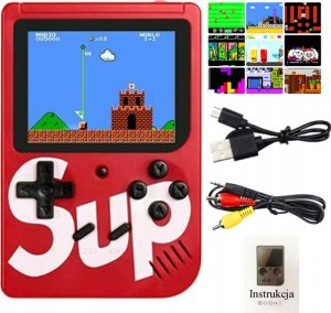 RETRO GAMEBOY PRZENOŚNA MINI KONSOLA RETRO GAMEBOY PEGASUS GAME BOX MARIO CONTRA 400 GIER (czerwona) 6