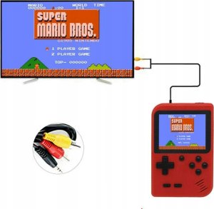 RETRO GAMEBOY PRZENOŚNA MINI KONSOLA RETRO GAMEBOY PEGASUS GAME BOX MARIO CONTRA 400 GIER (czerwona) 8
