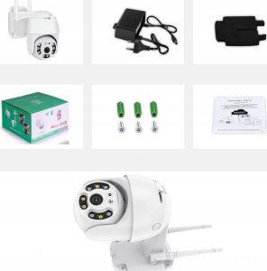 KAMERA ZEWNĘTRZNA OBROTOWA IP IOS ANDROID WIFI HD (biała) 5