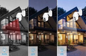 KAMERA ZEWNĘTRZNA OBROTOWA IP IOS ANDROID WIFI HD (biała) 9