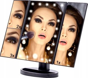 LUSTERKO KOSMETYCZNE PODŚWIETLANE SKŁADANE XR-002 8